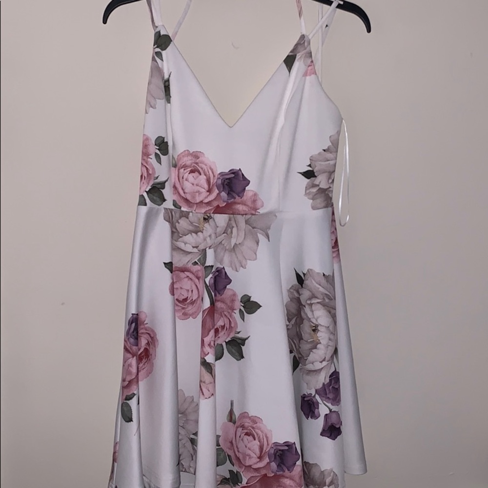 White Floral Dress